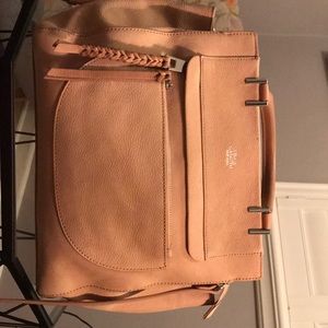 Vince Camuto pale pink suede purse